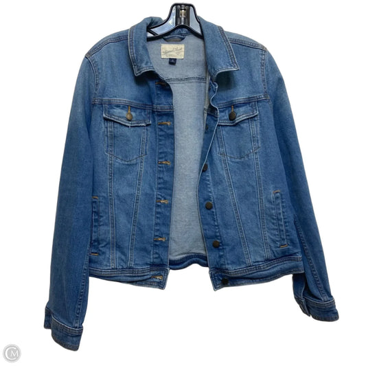 Jacket Denim By Universal Thread In Blue Denim, Size: M
