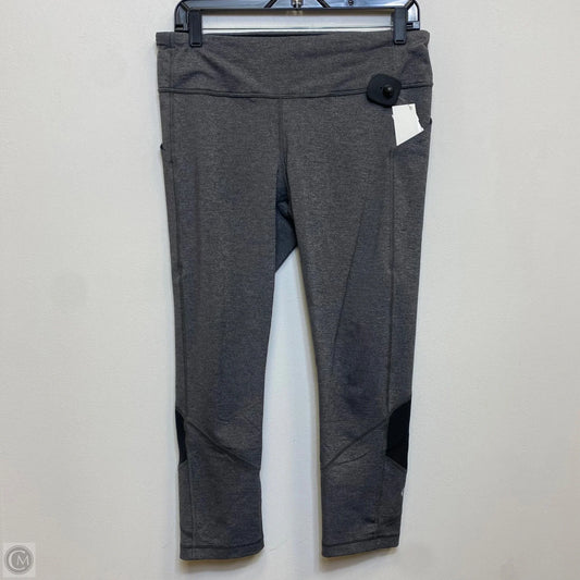 Athletic Leggings Capris Designer By Lululemon In Grey, Size: M