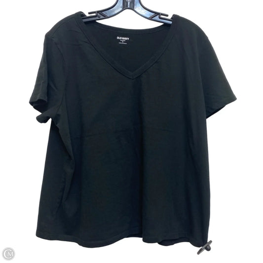 Top Short Sleeve Basic By Old Navy In Black, Size: Xl