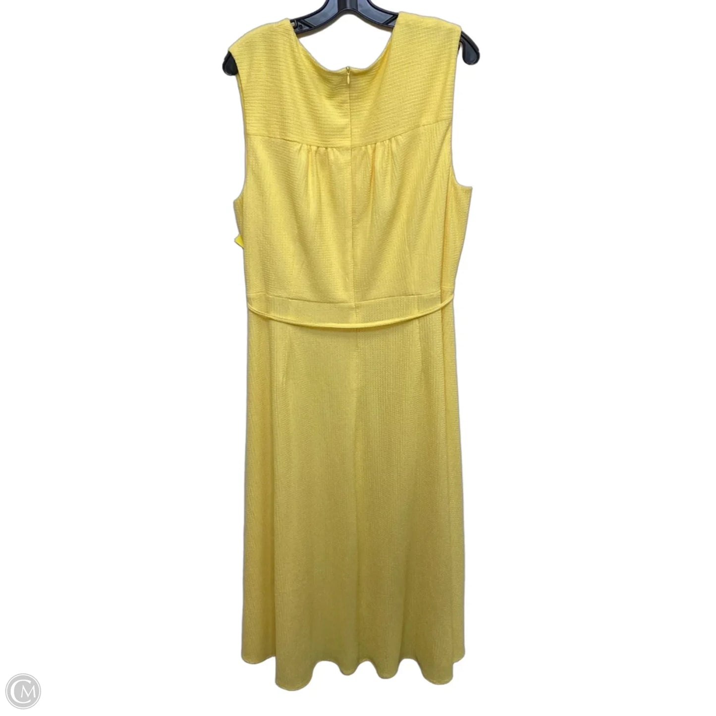 Dress Casual Maxi By Glamour In Yellow, Size: 2x