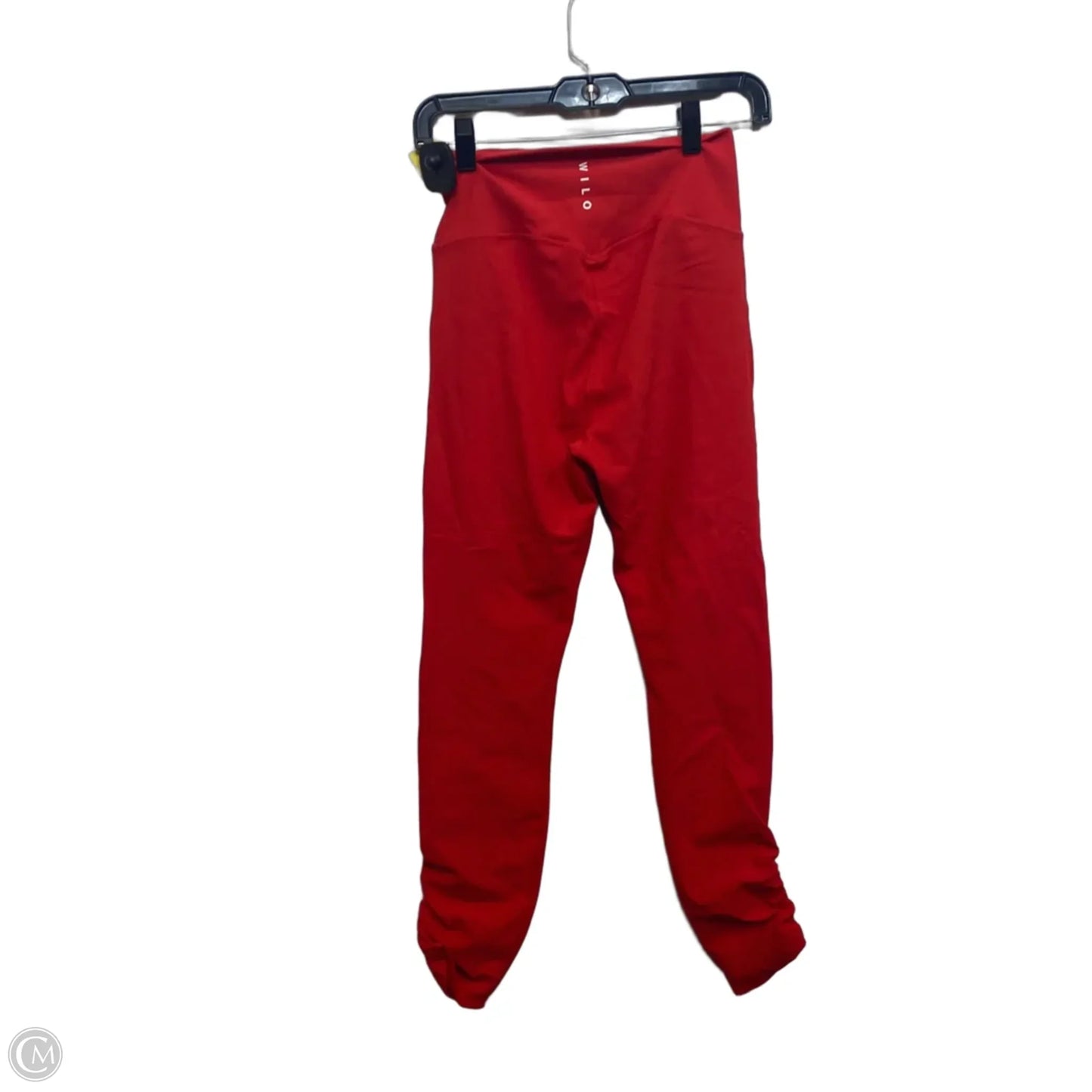 Athletic Leggings By Wilo In Red, Size: L
