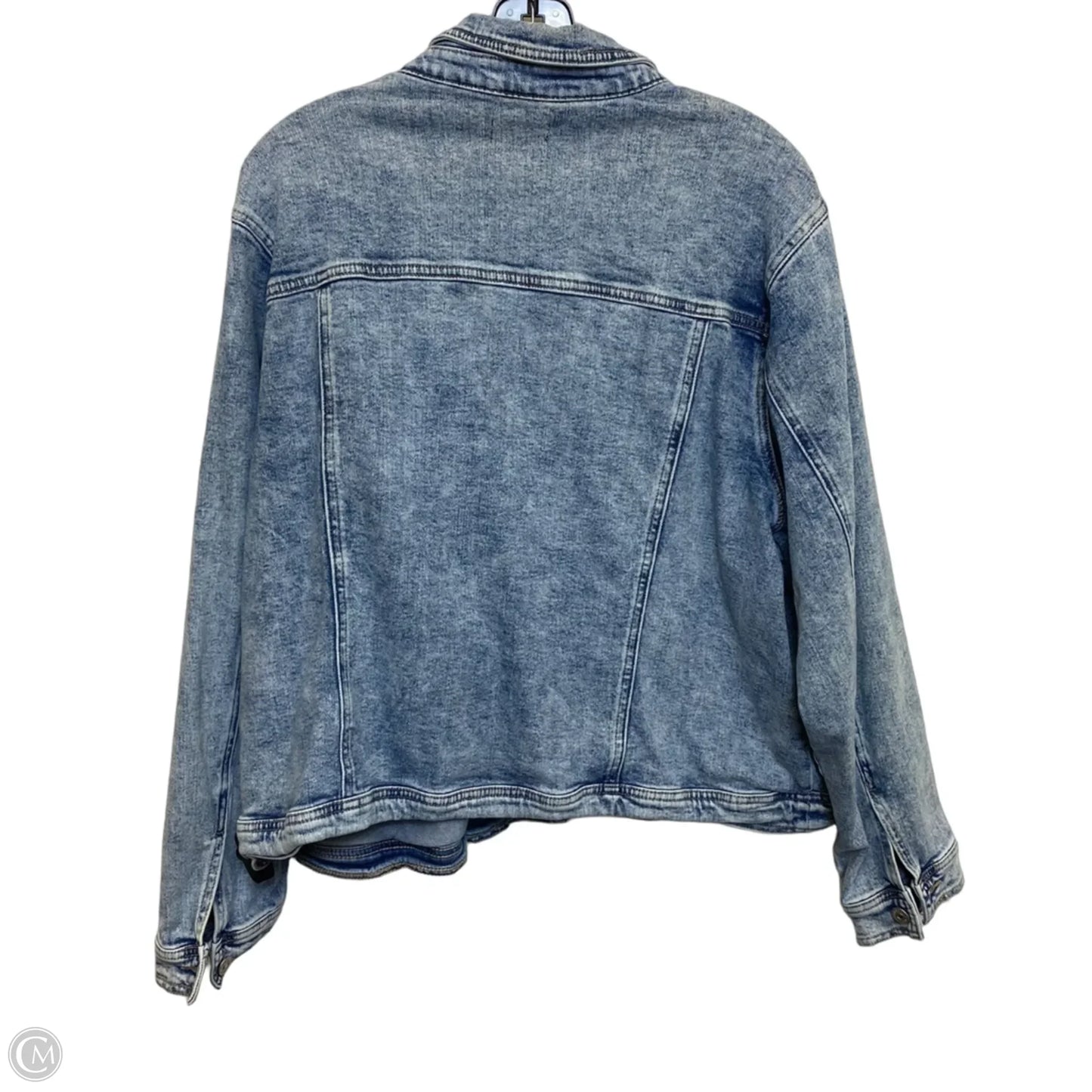 Jacket Denim By Wonderly In Blue Denim, Size: 3x