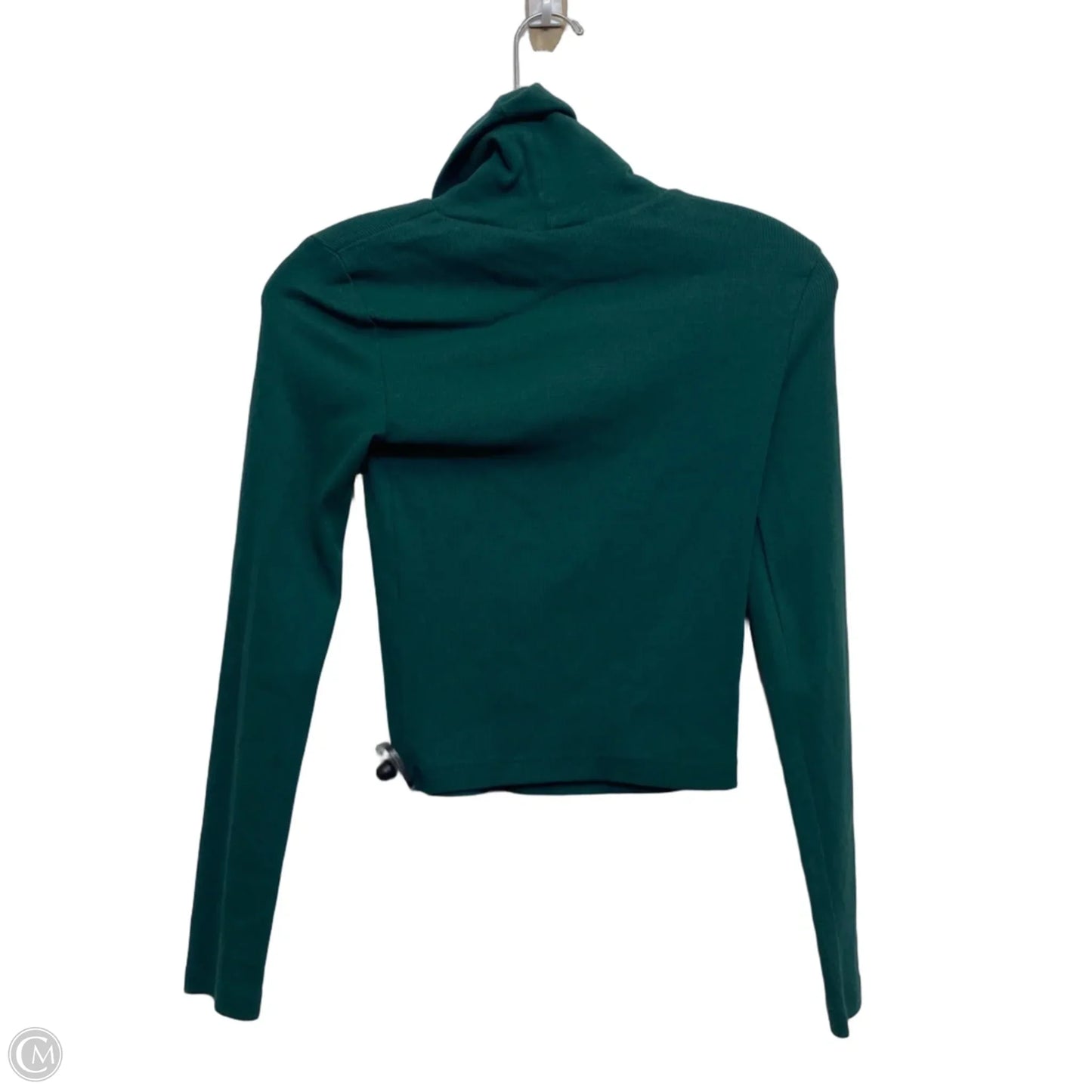 Top Long Sleeve Basic By Zara In Green, Size: Xs