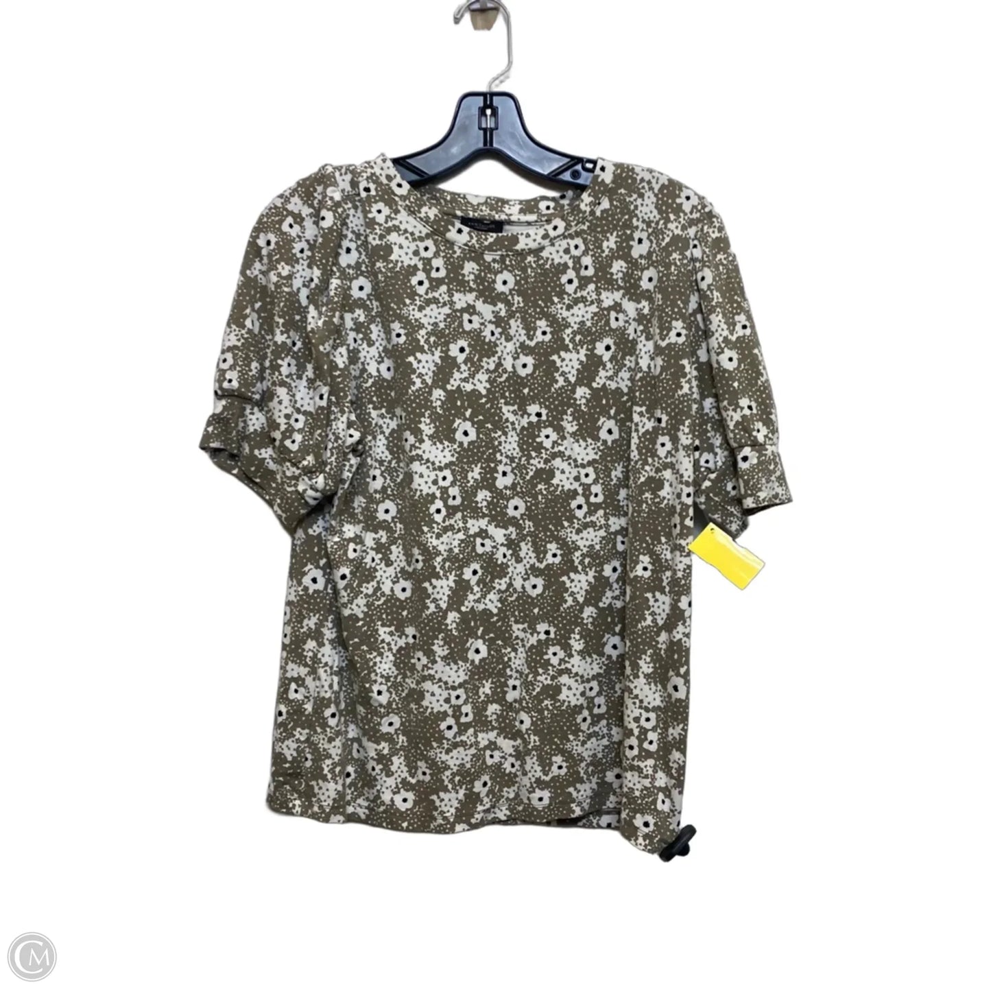 Top Short Sleeve By Ann Taylor In Green, Size: L