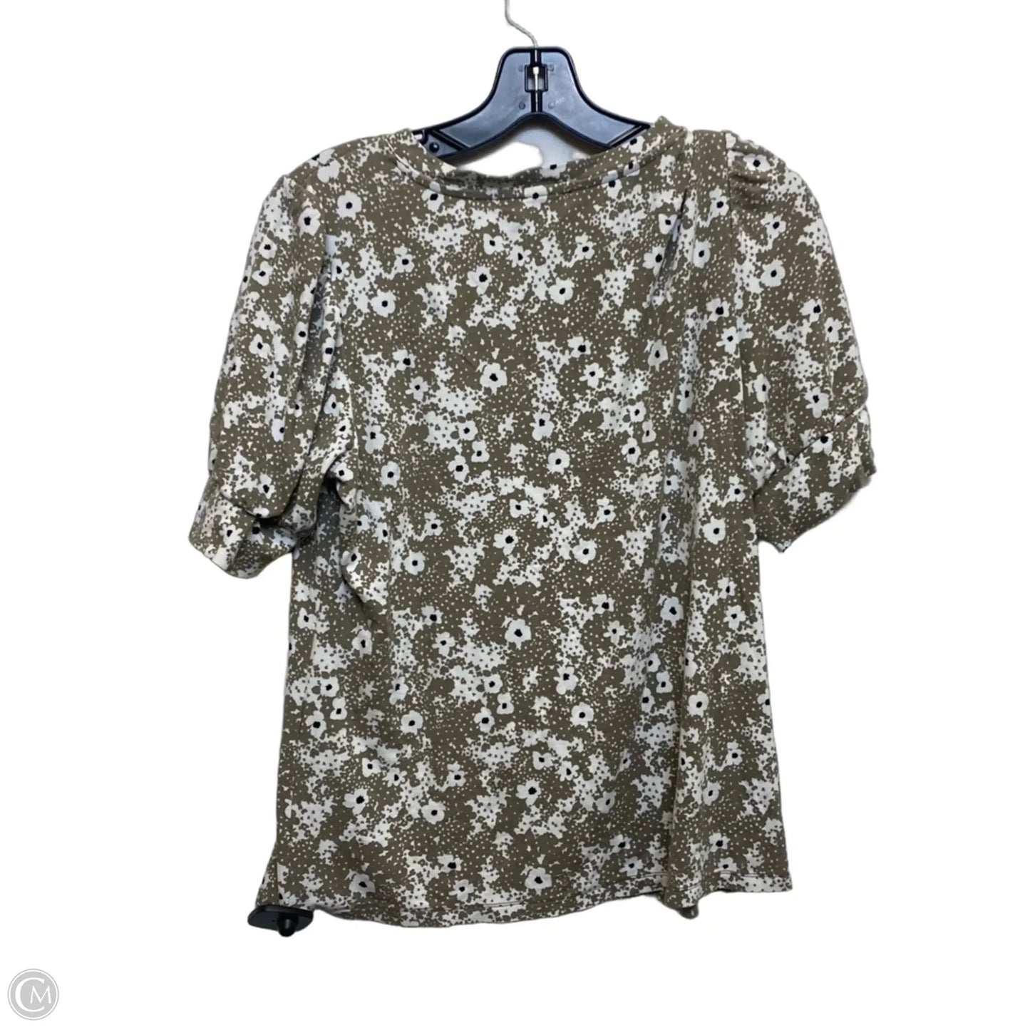 Top Short Sleeve By Ann Taylor In Green, Size: L