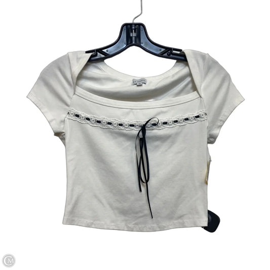 Top Short Sleeve By La Hearts In White, Size: M