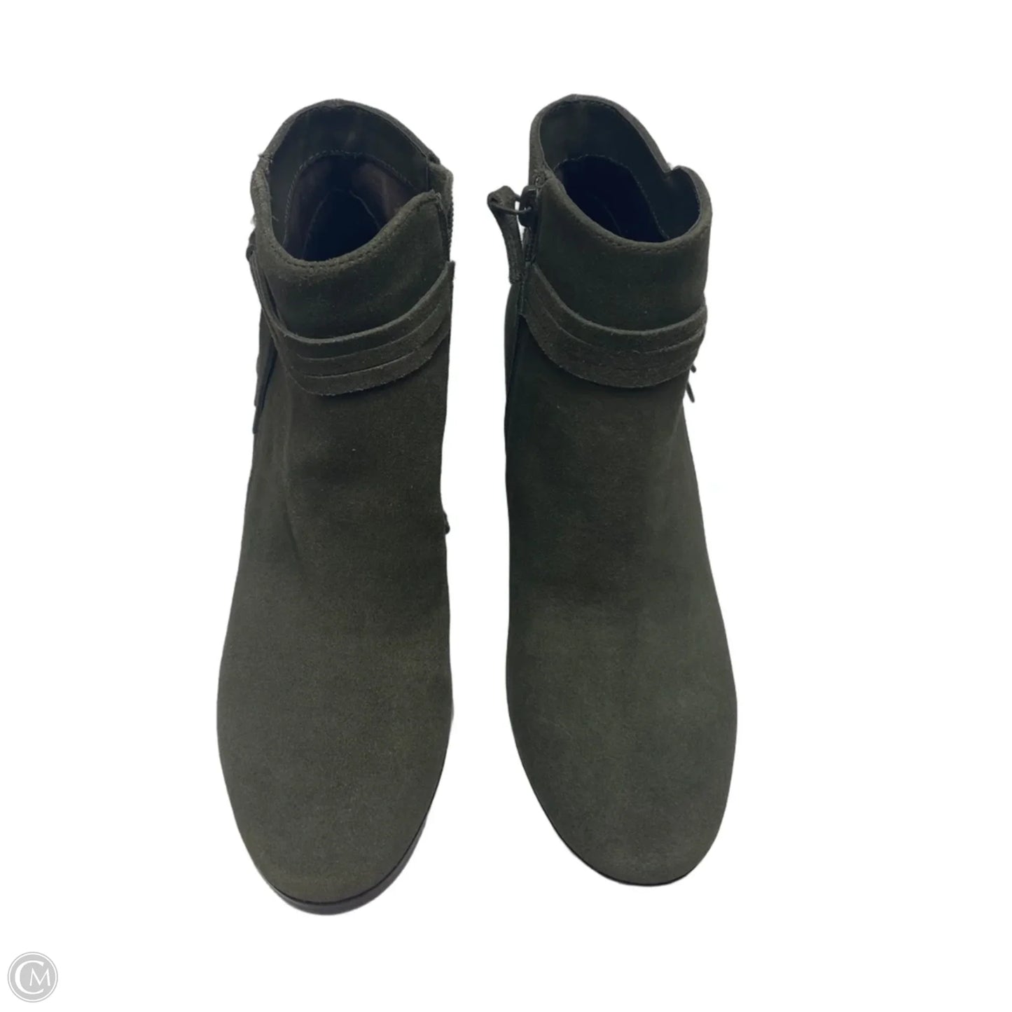 Boots Ankle Heels By Violet & Red In Green, Size: 6