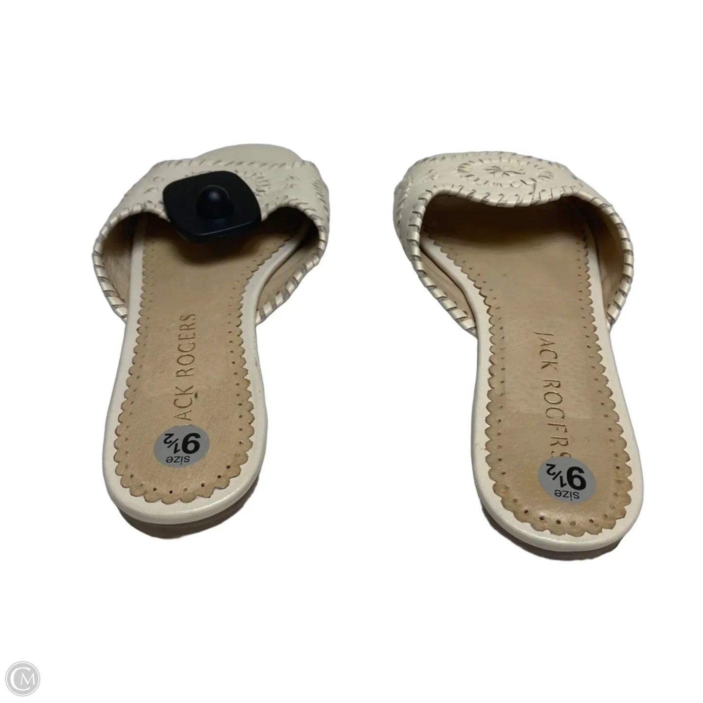 Sandals Designer By Jack Rogers In Cream, Size: 9.5