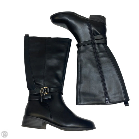 Boots Knee Flats By Crown And Ivy In Black, Size: 8.5