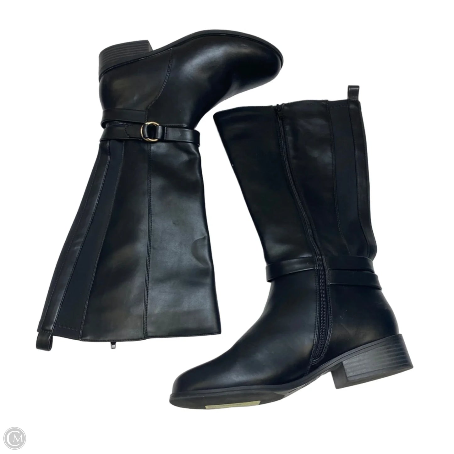 Boots Knee Flats By Crown And Ivy In Black, Size: 8.5