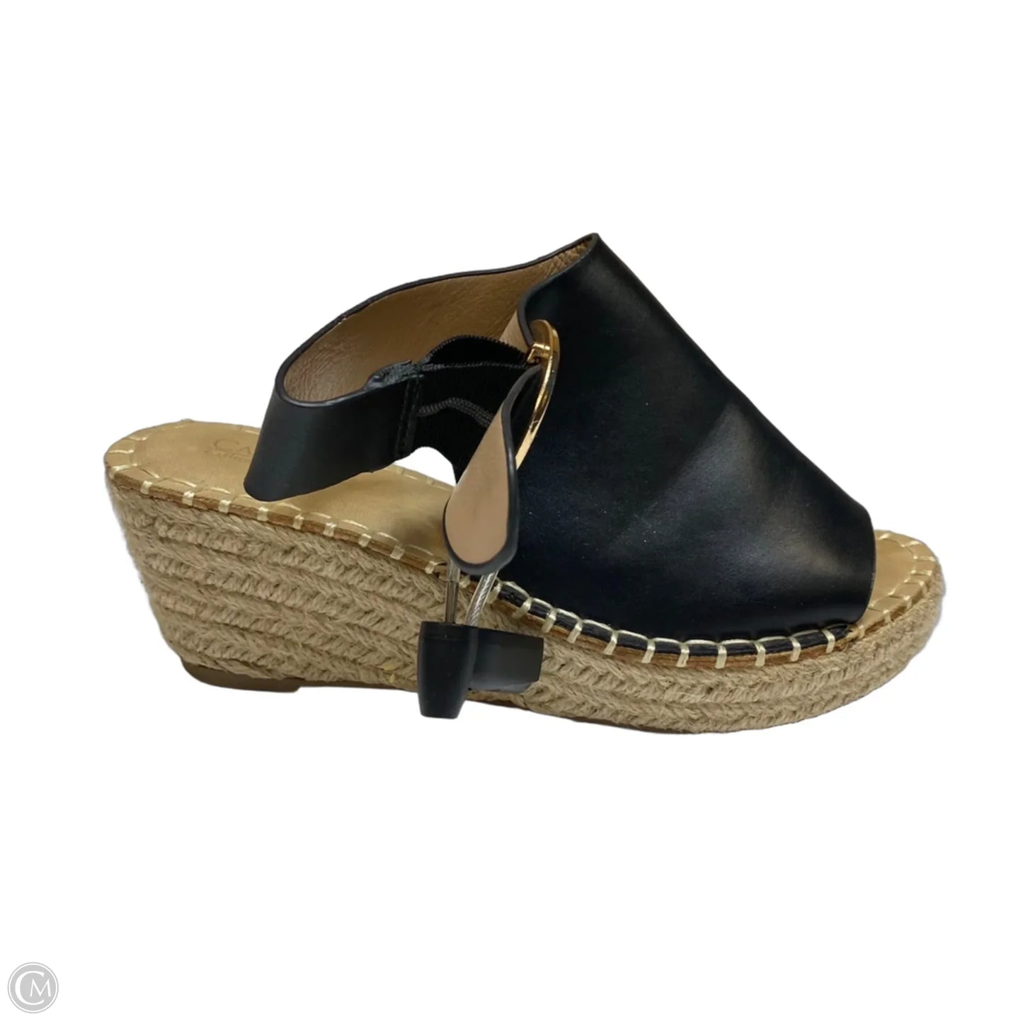 Sandals Heels Wedge By Catherine Malandrino In Black, Size: 6.5
