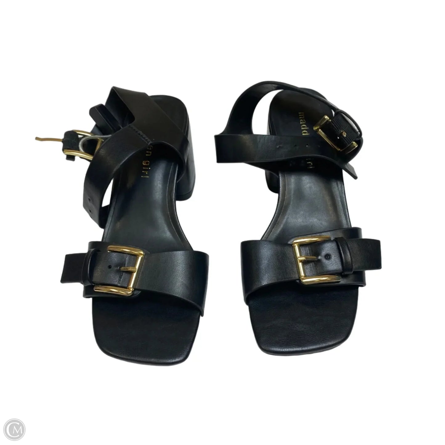 Sandals Heels Block By Madden Girl In Black, Size: 6.5