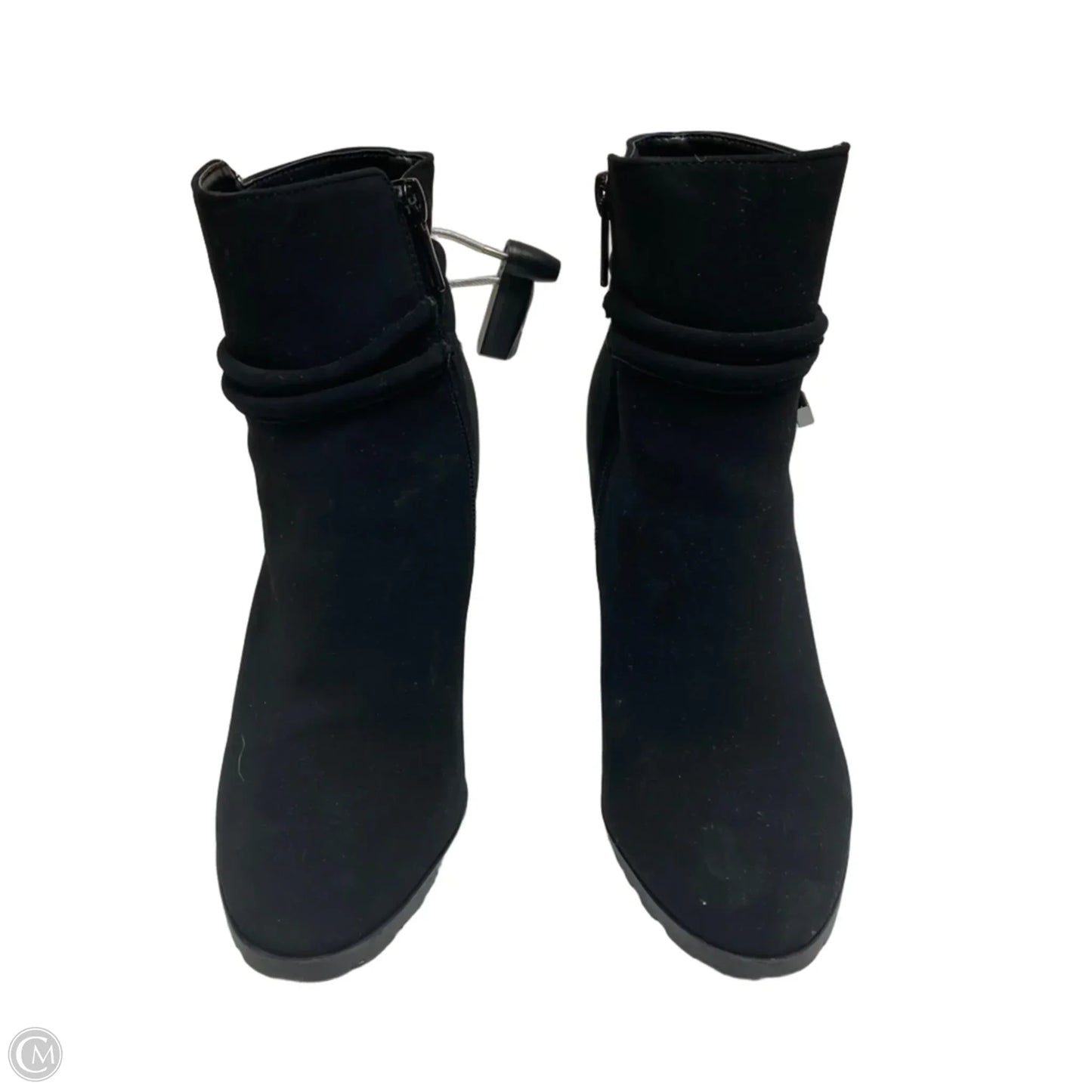Boots Ankle Heels By Impo In Black, Size: 5.5