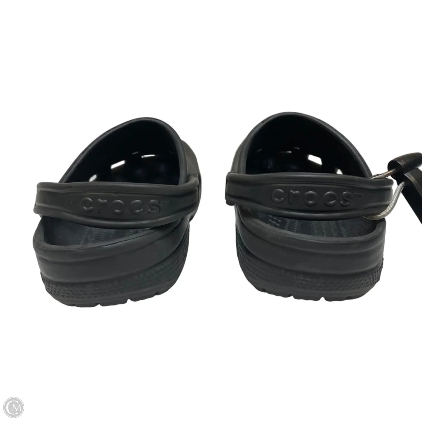 Shoes Flats By Crocs In Black, Size: 8