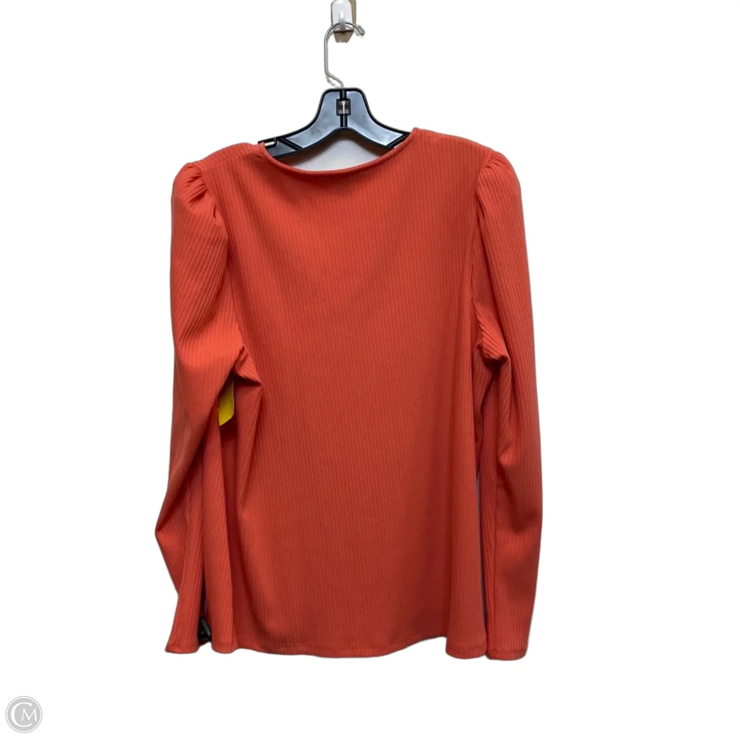Top Long Sleeve By International Concepts In Orange, Size: 1x