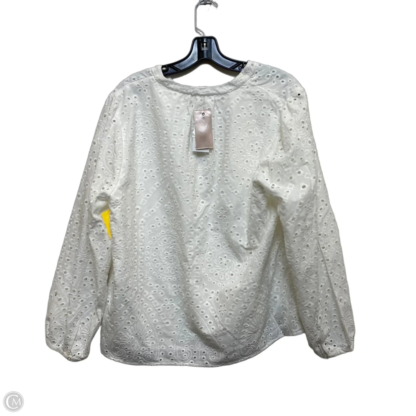 Top Long Sleeve By Philosophy In Cream, Size: Xl