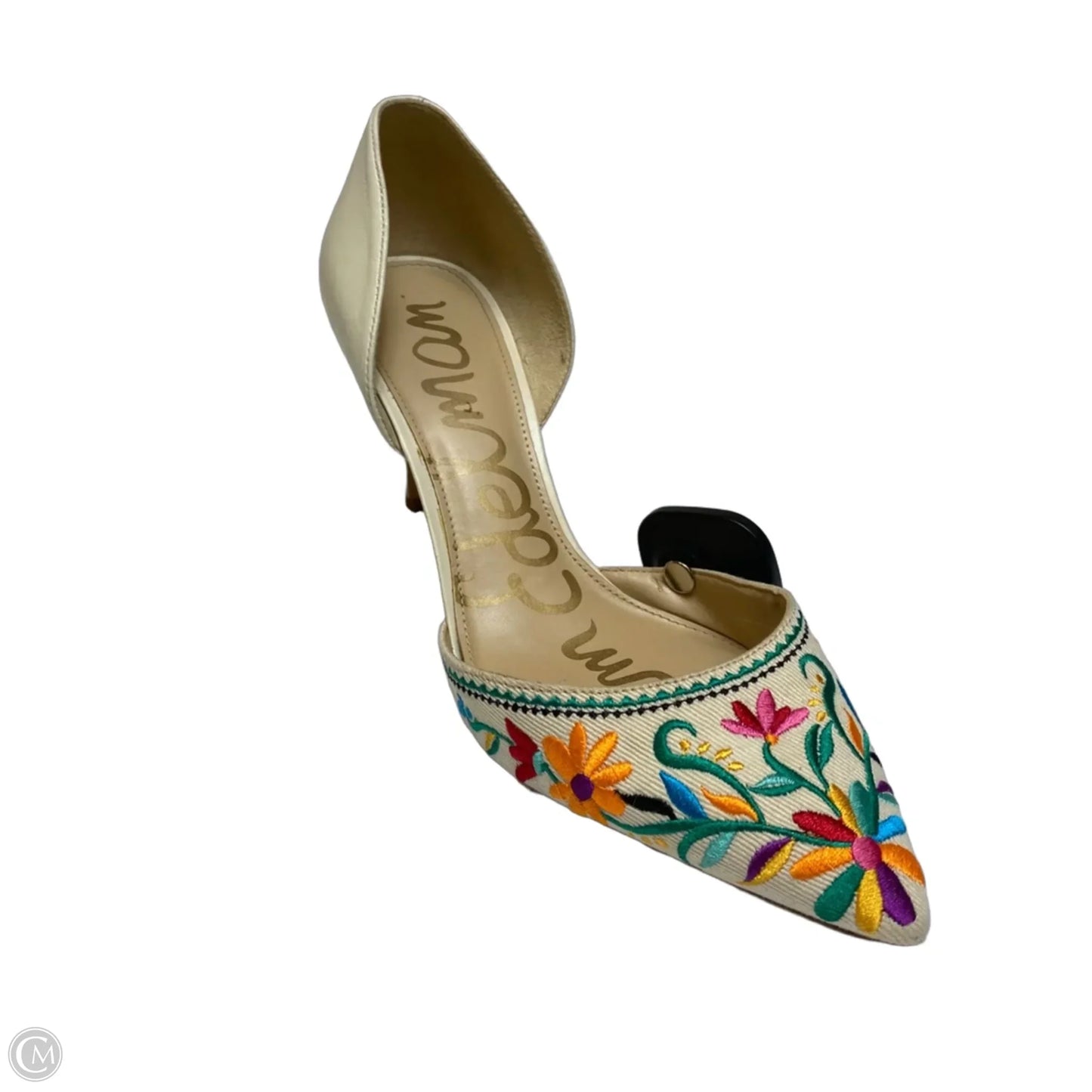 Sandals Heels Stiletto By Sam Edelman In Cream, Size: 11