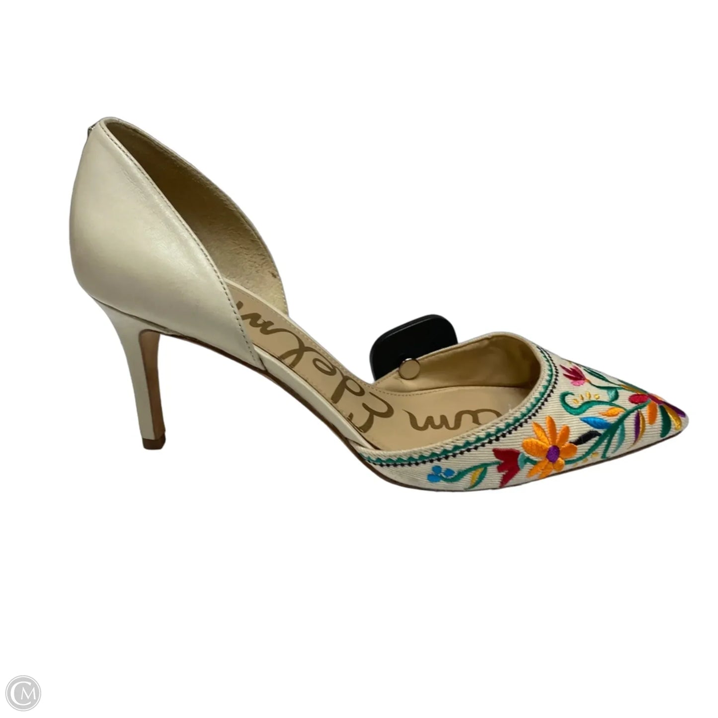 Sandals Heels Stiletto By Sam Edelman In Cream, Size: 11