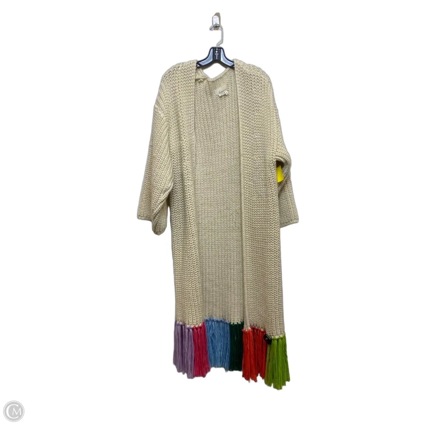 Sweater Cardigan By Anthropologie In Cream, Size: Osfm