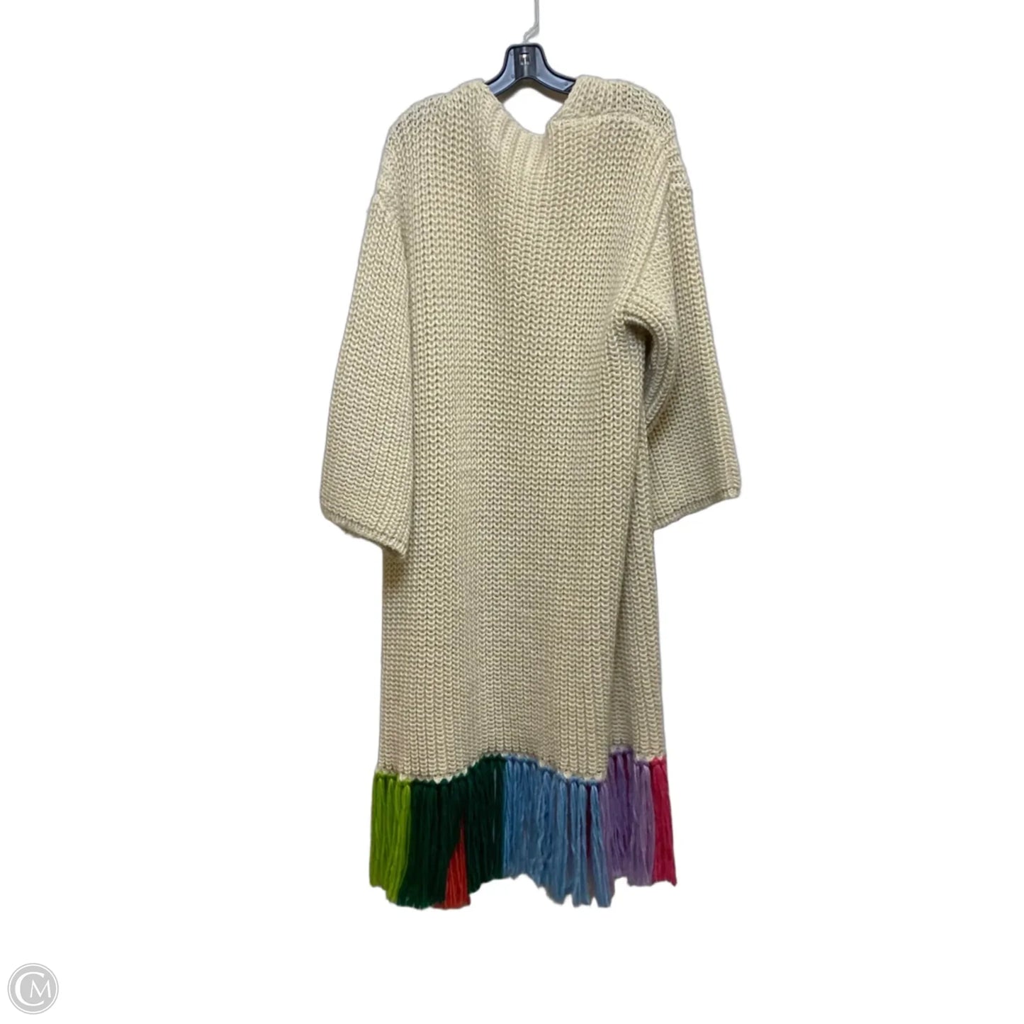 Sweater Cardigan By Anthropologie In Cream, Size: Osfm