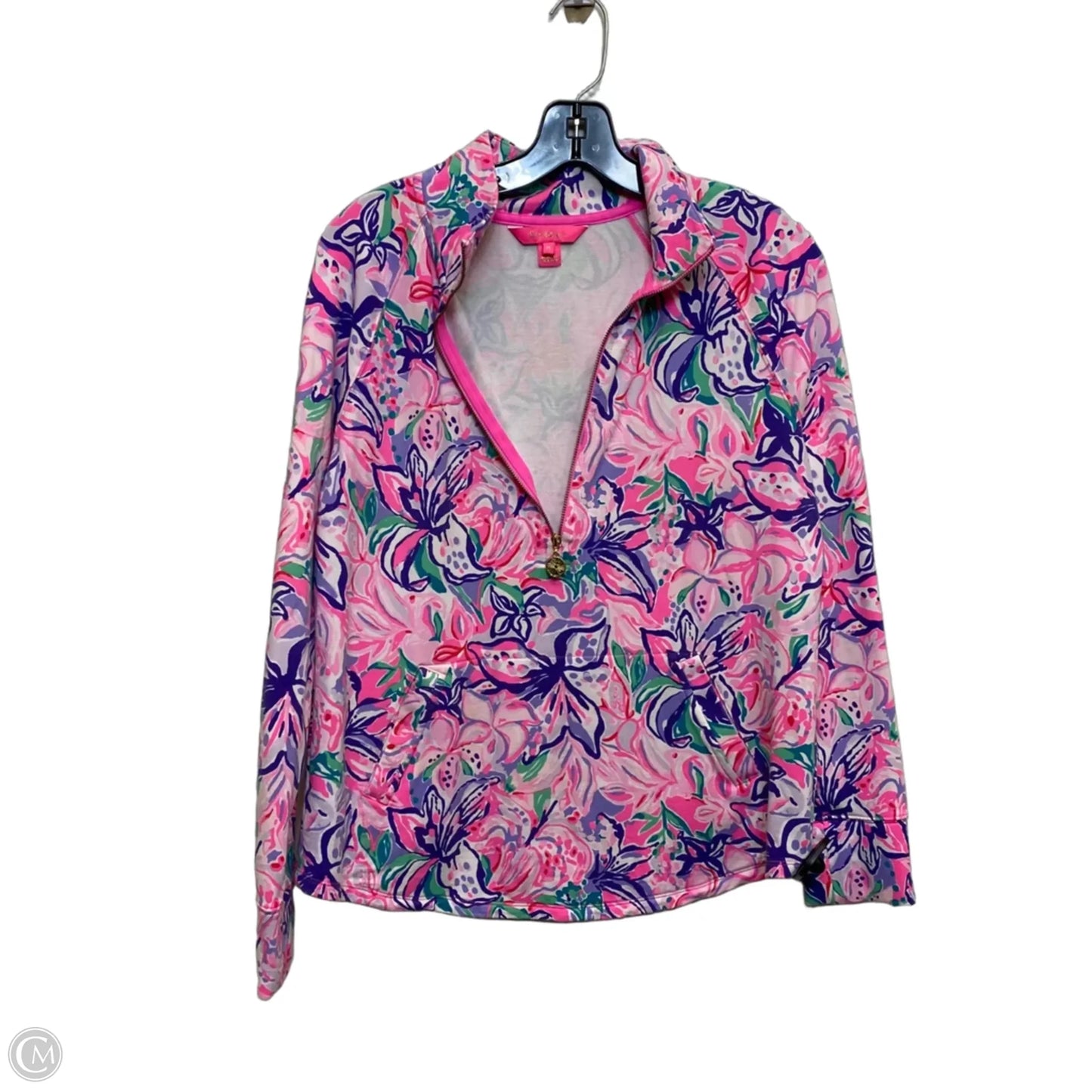 Sweatshirt Designer By Lilly Pulitzer In Pink & Purple, Size: M
