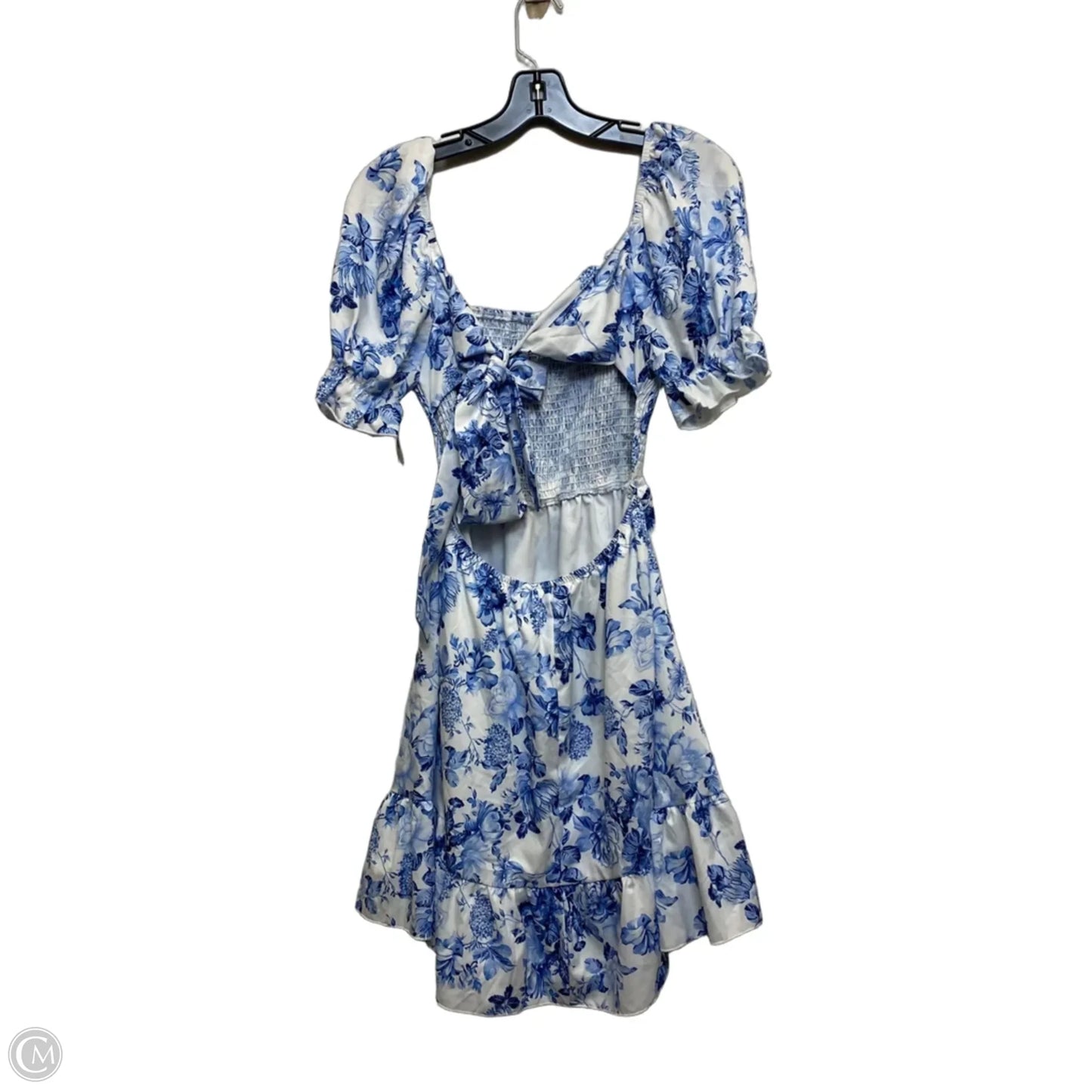 Dress Casual Short By Shein In Blue & White, Size: M