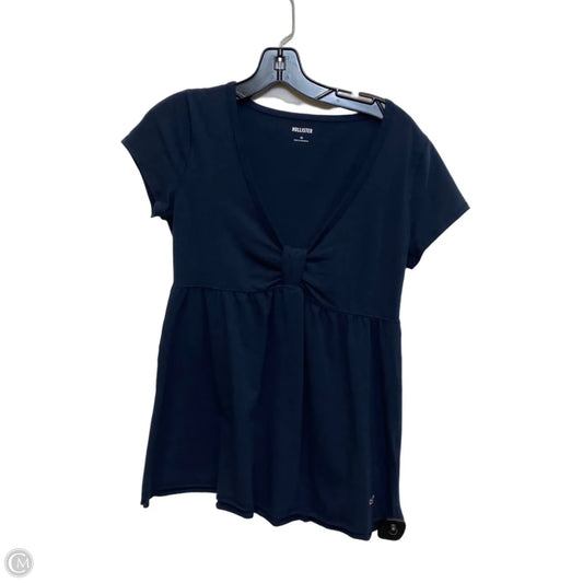 Top Short Sleeve By Hollister In Blue, Size: M