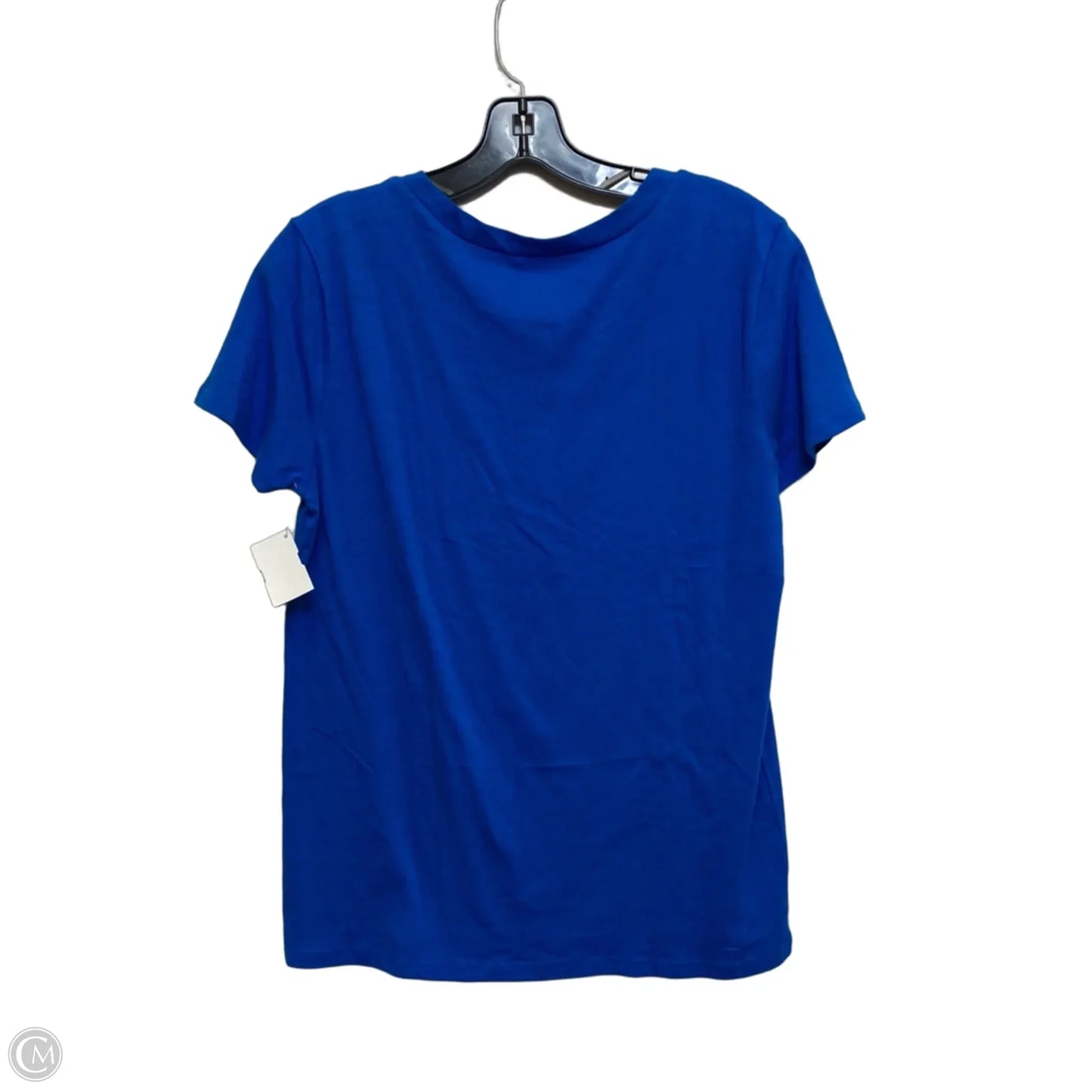 Top Short Sleeve Basic By Loft In Blue, Size: M