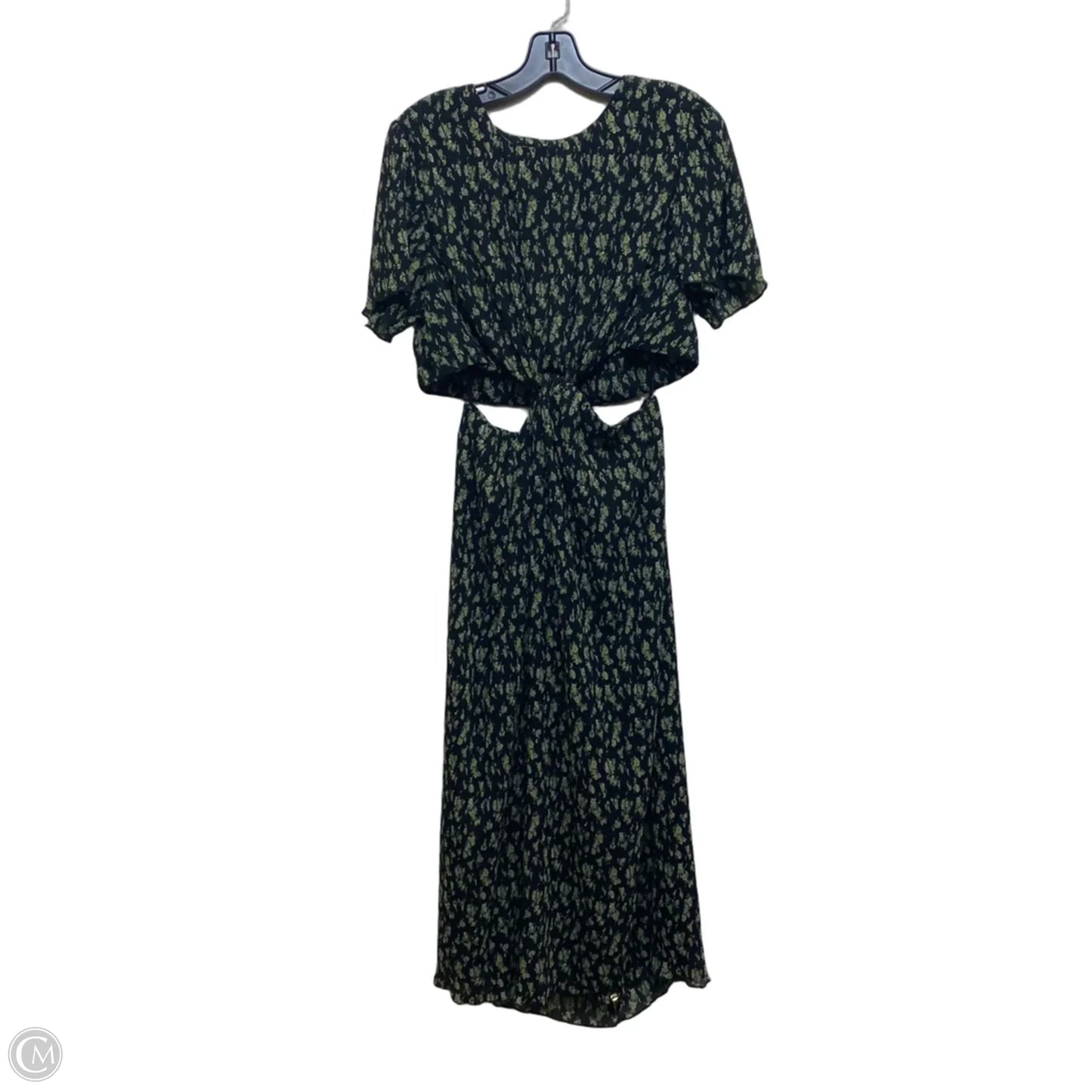 Dress Casual Maxi By Who What Wear In Black & Green, Size: Xl