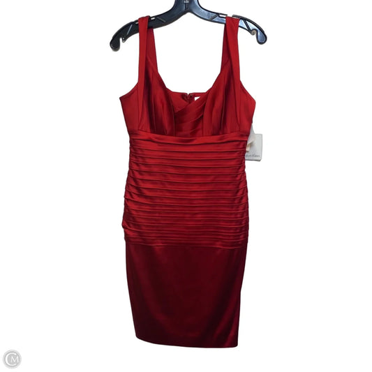 Dress Casual Short By Calvin Klein In Red, Size: S