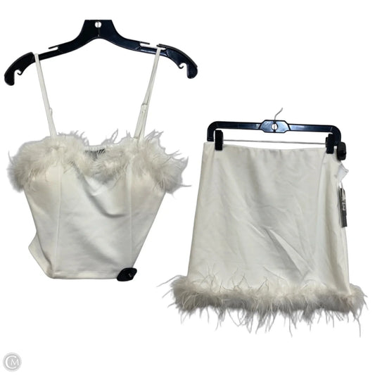 Skirt Set 2pc By Thirty Thirty In White, Size: L