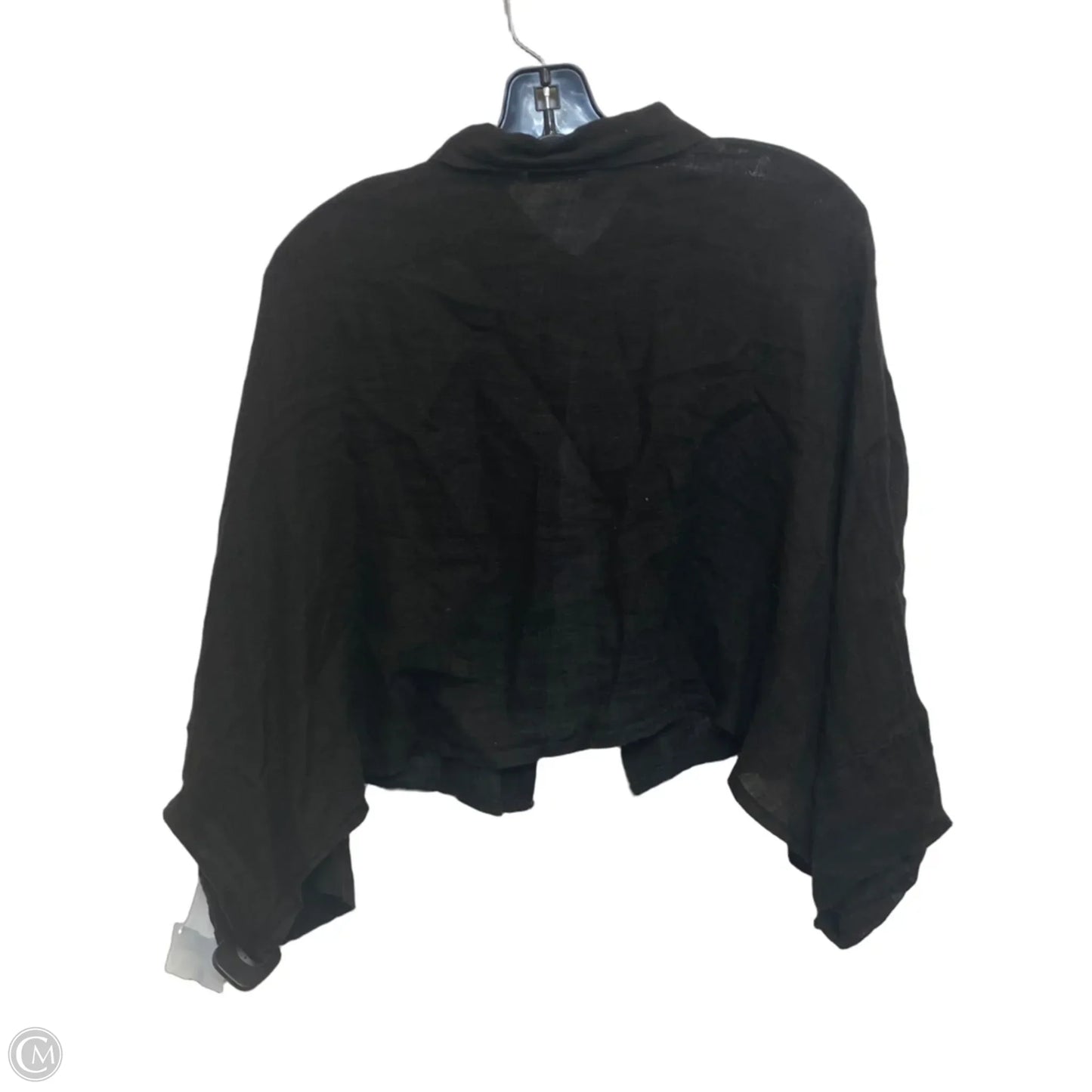 Top Short Sleeve By Tina Stephens In Black, Size: L