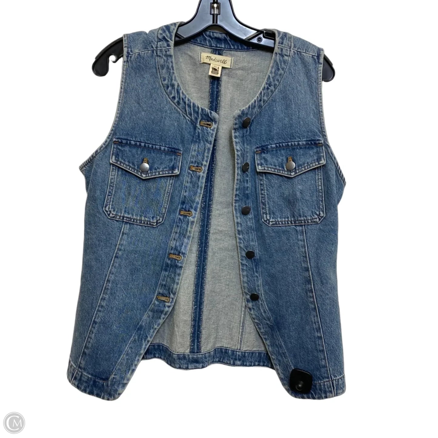 Vest Other By Madewell In Blue Denim, Size: M
