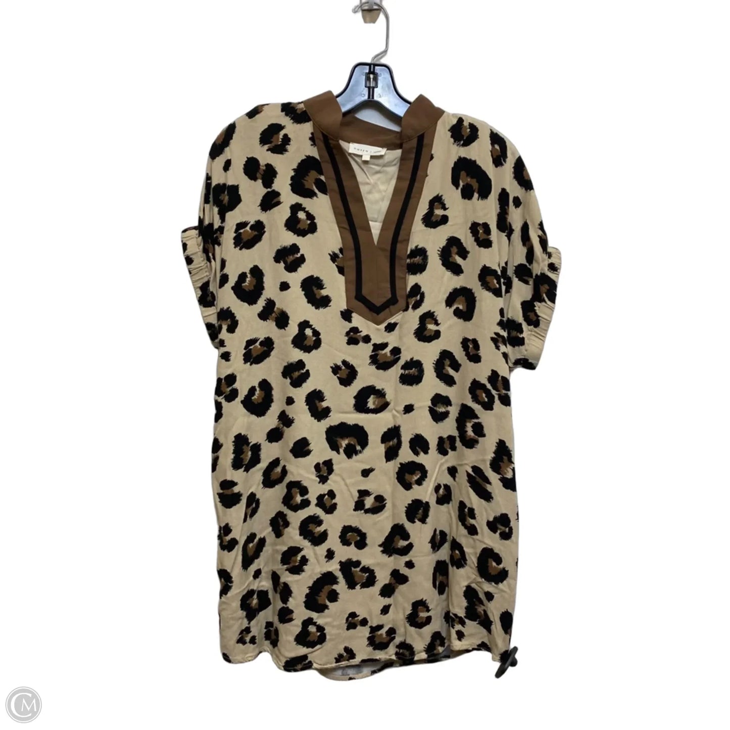 Tunic Short Sleeve By Entro In Animal Print, Size: S