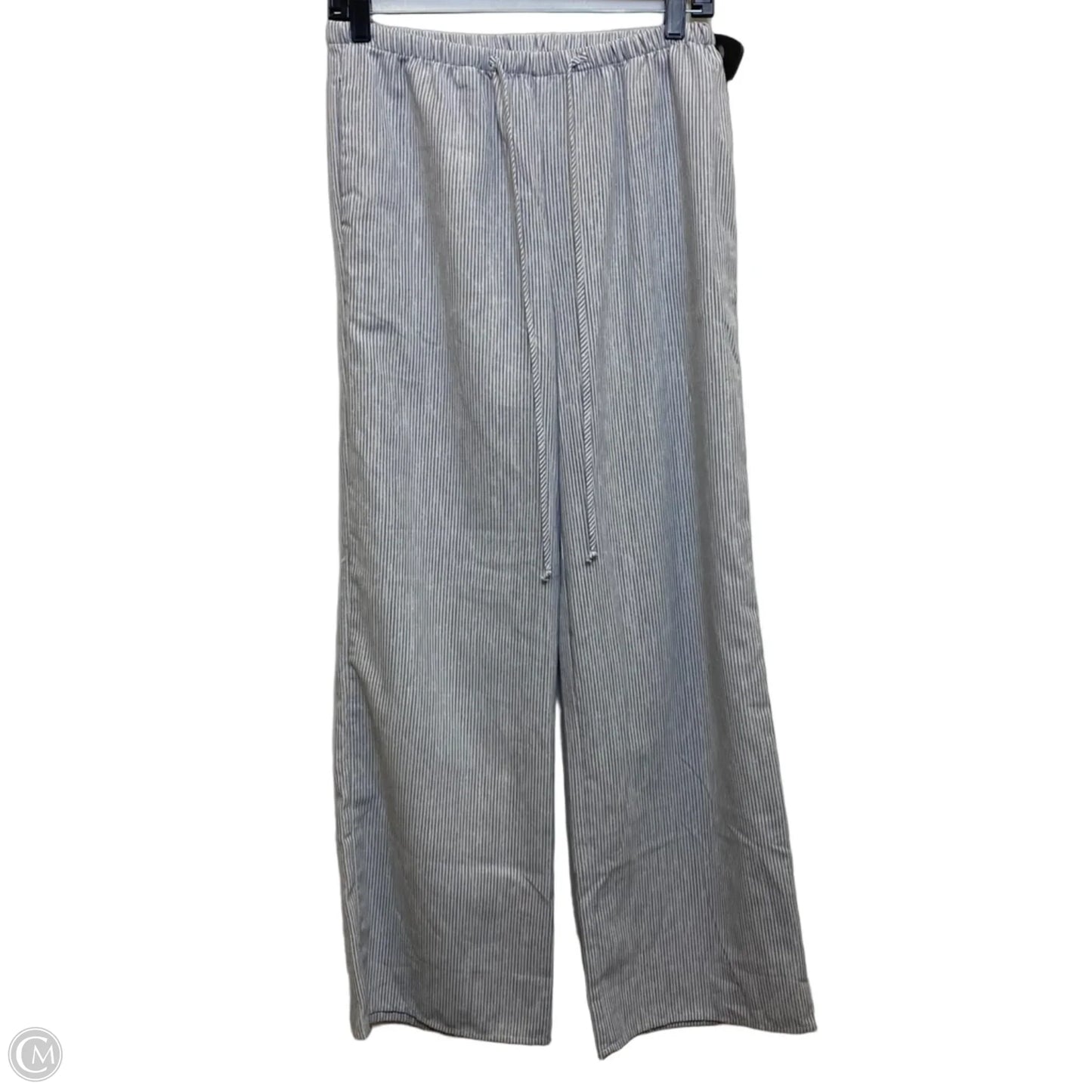 Pants Linen By Sienna Sky In Grey & White, Size: M