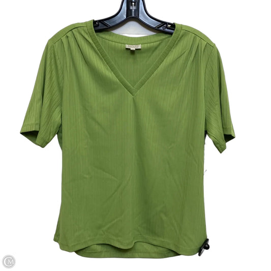 Top Short Sleeve By Jaclyn Smith In Green, Size: M