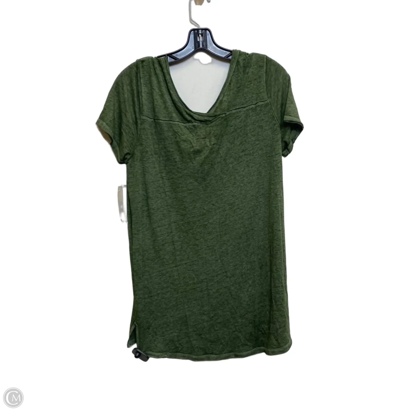 Top Short Sleeve Basic By Time And Tru In Green, Size: L