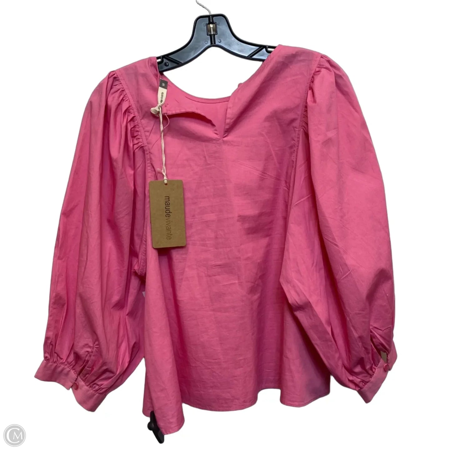 Top 3/4 Sleeve By Maude Vivante In Pink, Size: M