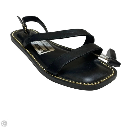 Sandals Flats By Crown And Ivy In Black, Size: 7.5