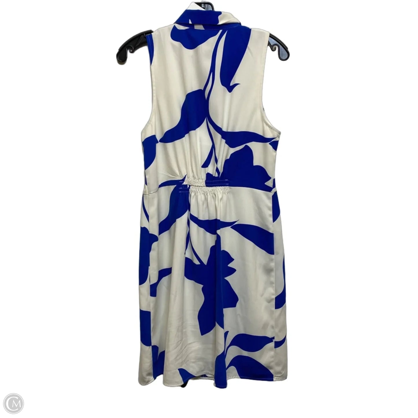Dress Casual Short By Nine West Apparel In Blue & White, Size: M