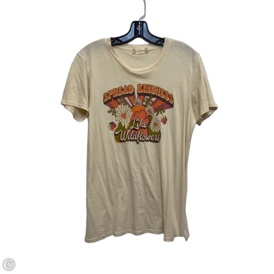 Top Short Sleeve Basic By Altard State In Cream, Size: S