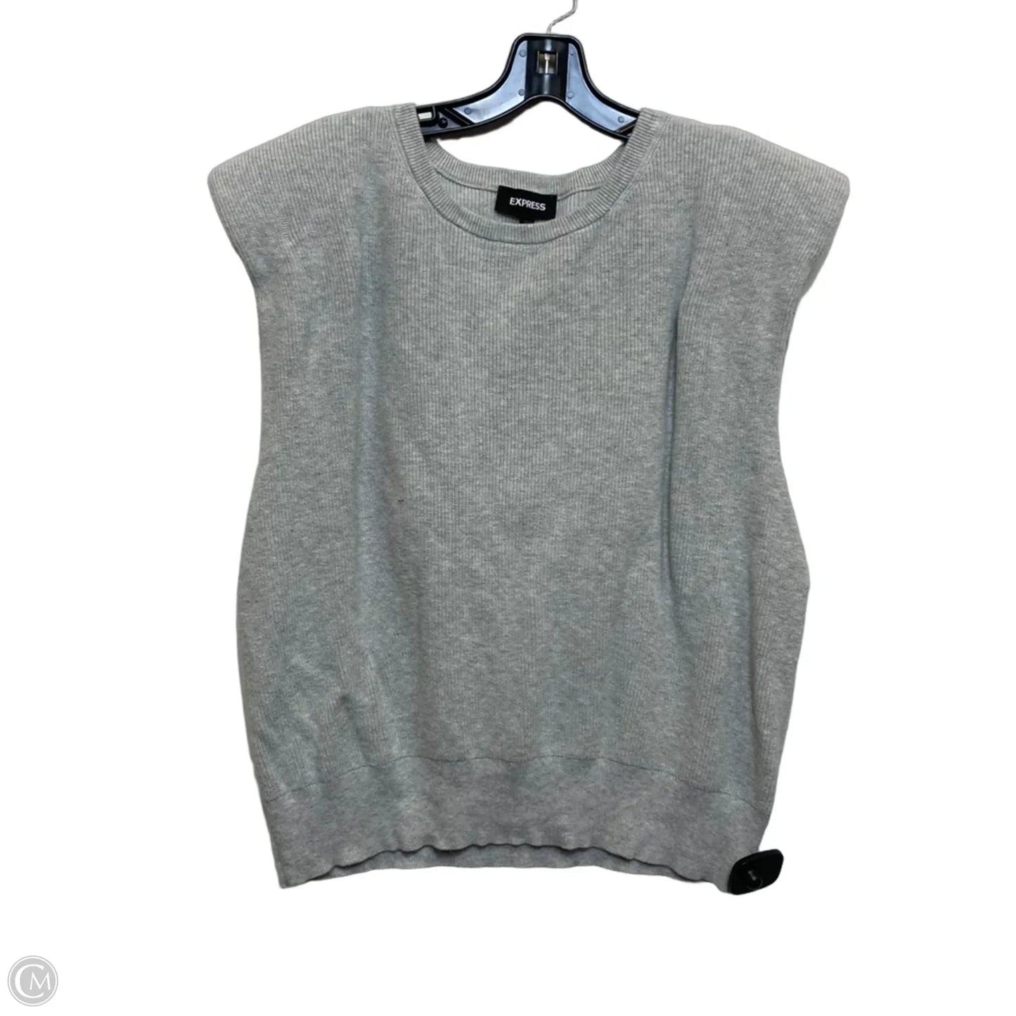 Top Sleeveless By Express In Grey, Size: L