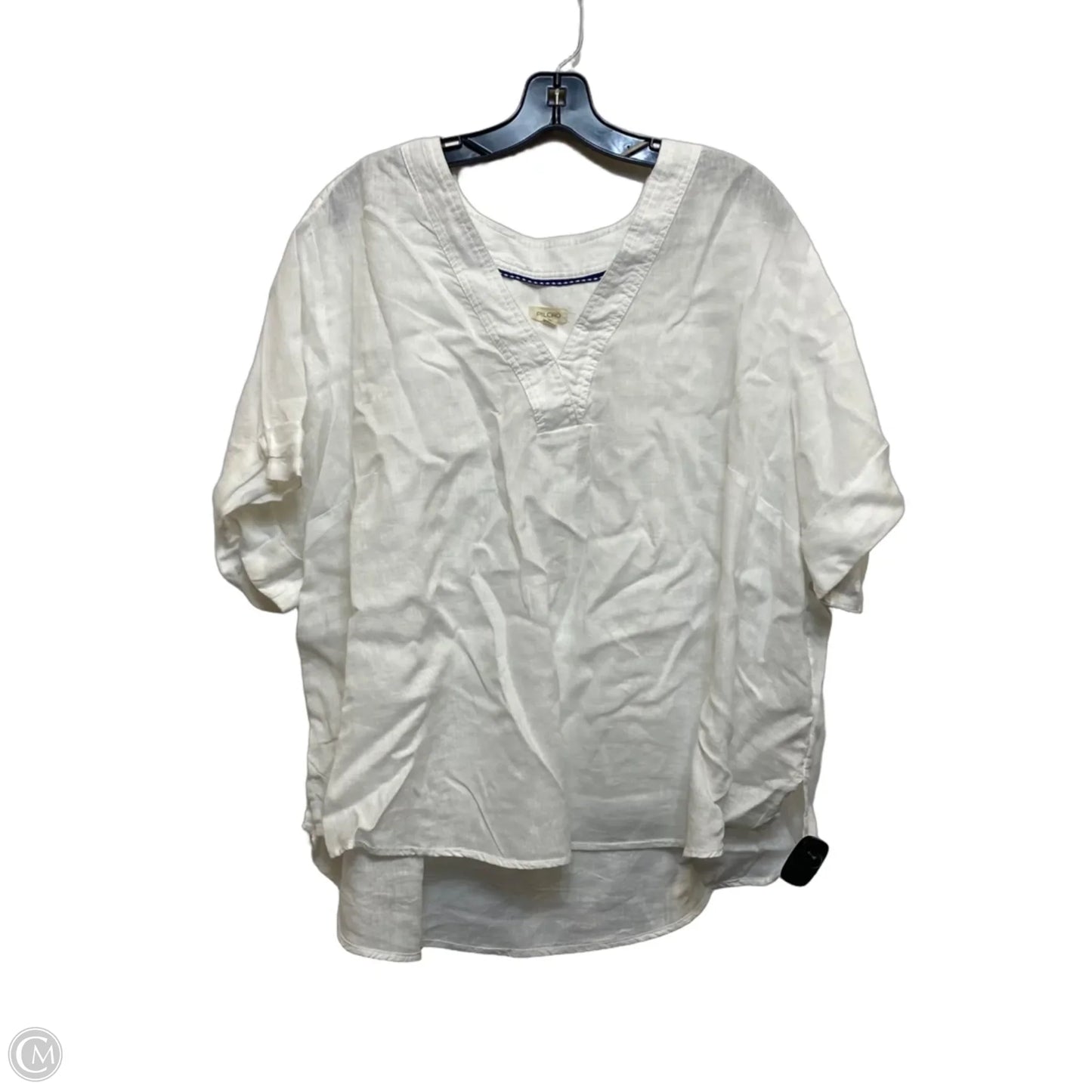 Top Short Sleeve By Pilcro In White, Size: 2x