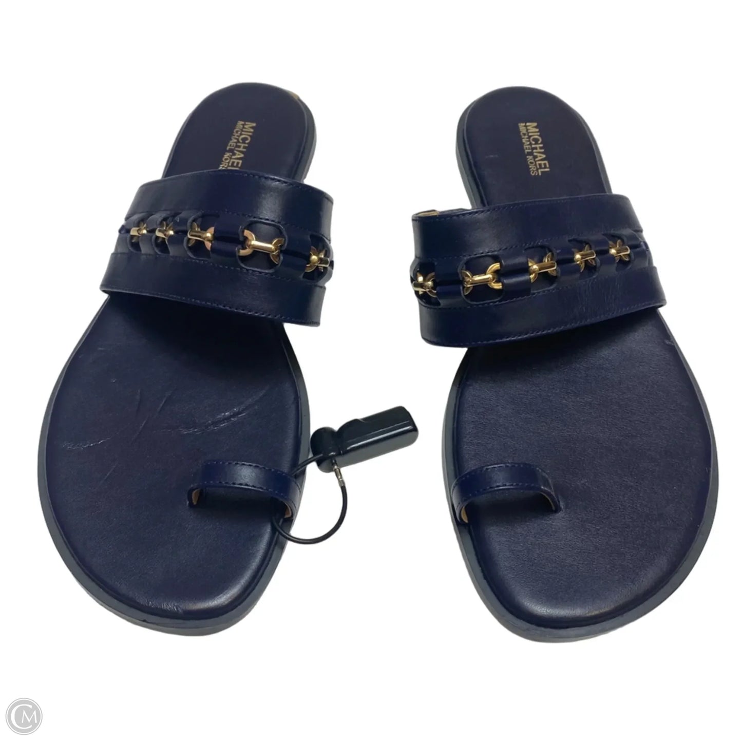 Sandals Flats By Michael By Michael Kors In Blue, Size: 10