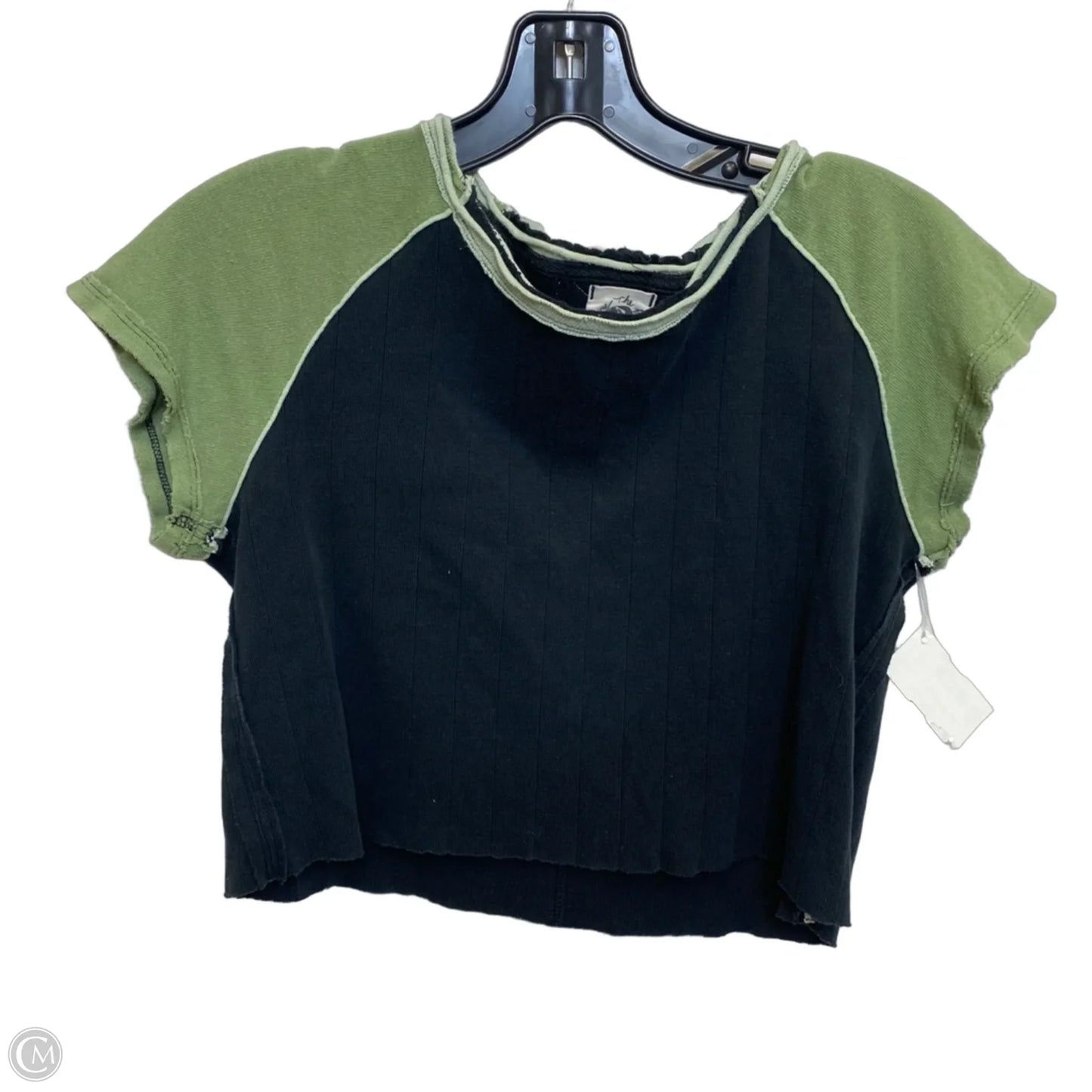 Top Short Sleeve By We The Free In Black & Green, Size: Xs