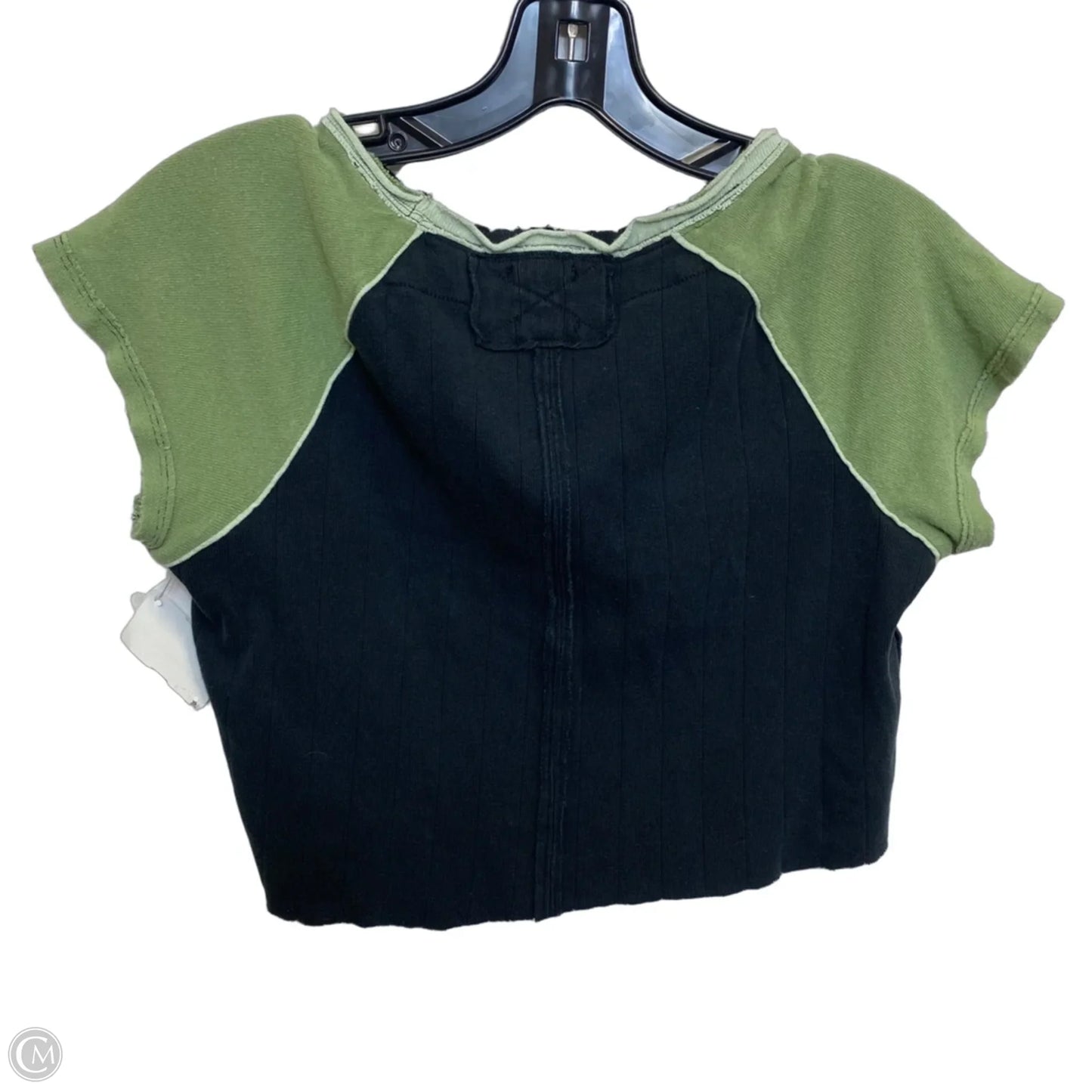 Top Short Sleeve By We The Free In Black & Green, Size: Xs