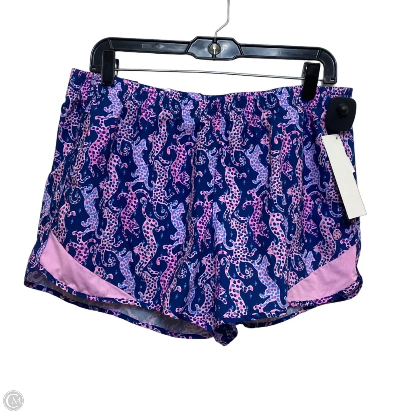 Shorts Designer By Lilly Pulitzer In Blue & Pink, Size: L