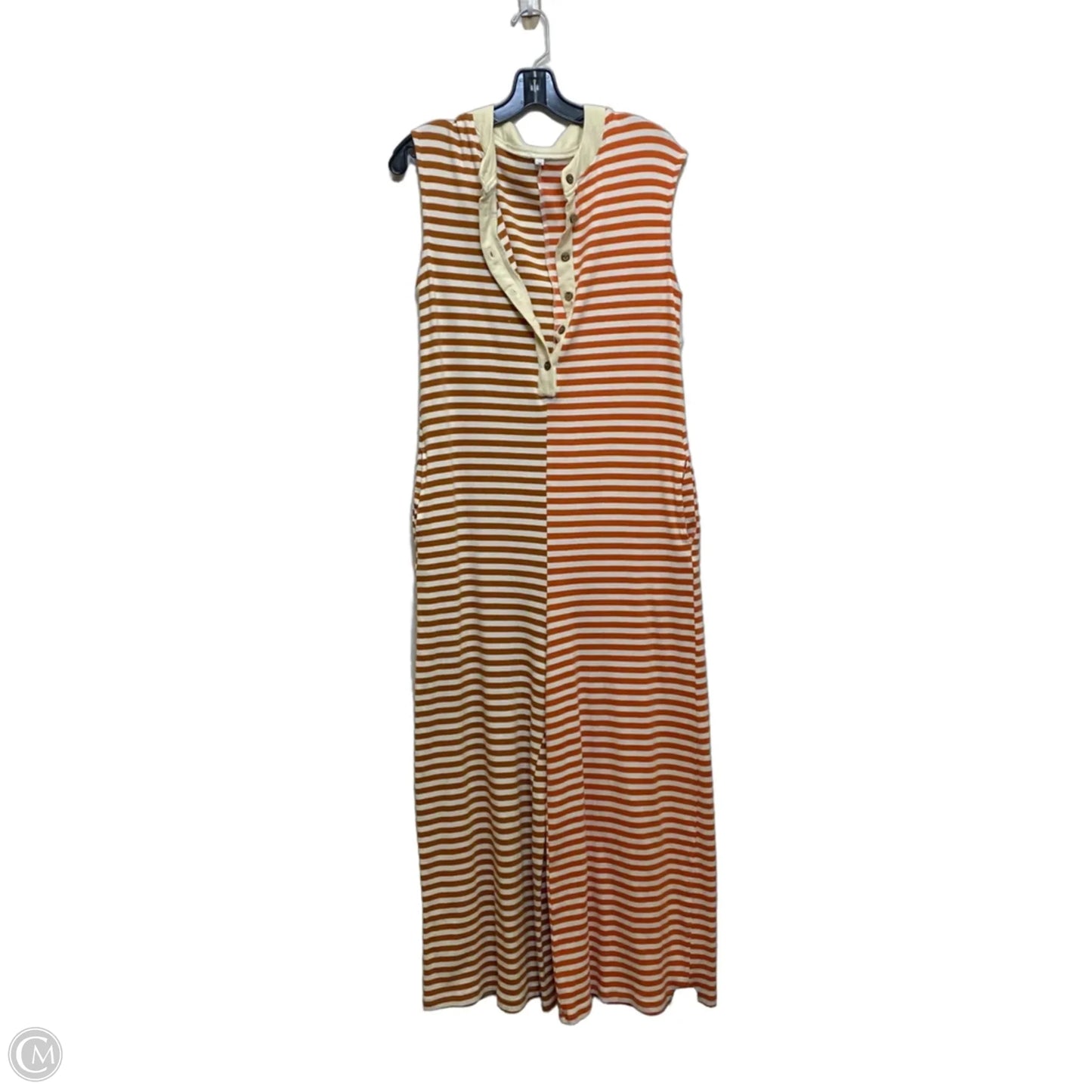 Jumpsuit By Cmf In Brown & Orange, Size: M