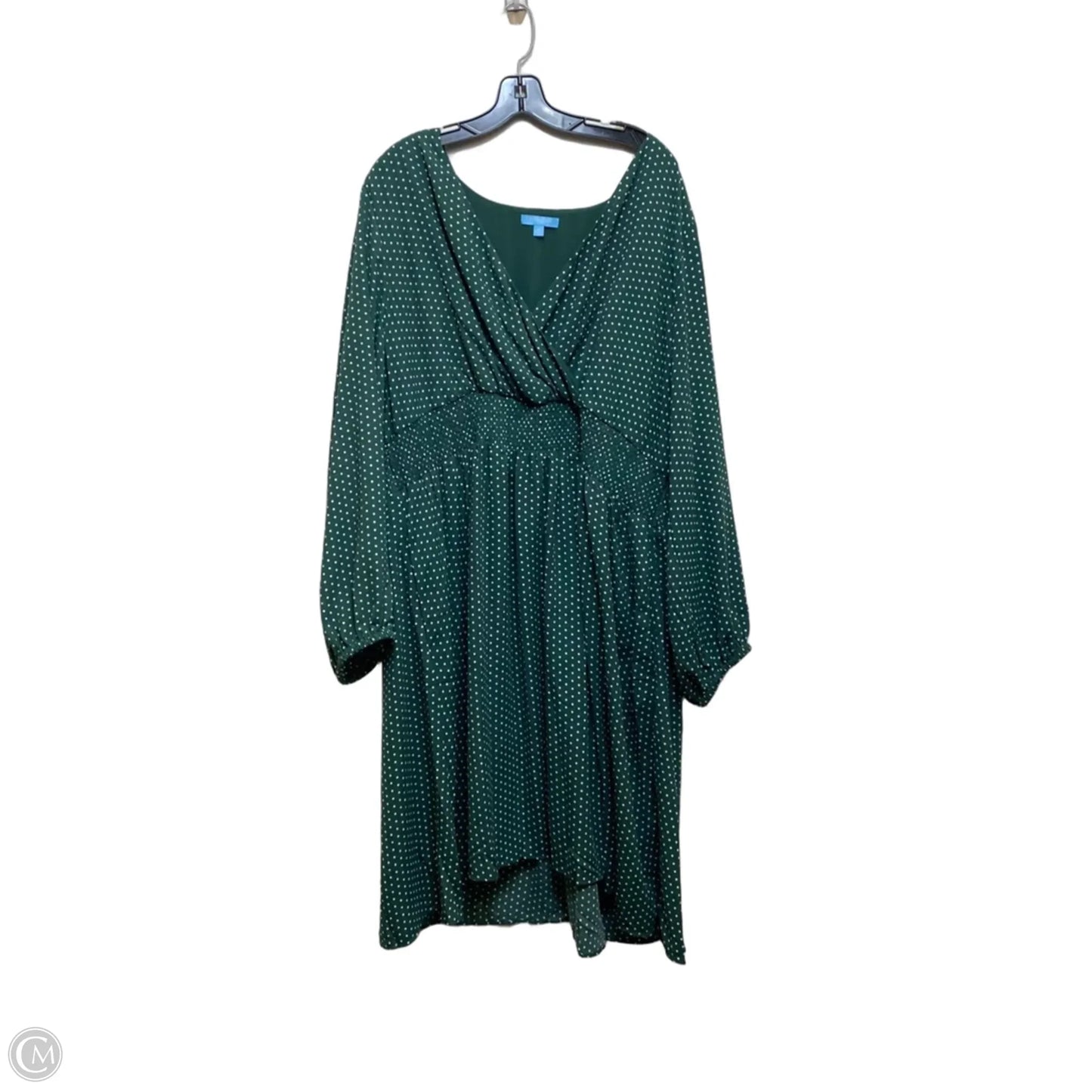 Dress Casual Midi By Draper James In Green & White, Size: 2x