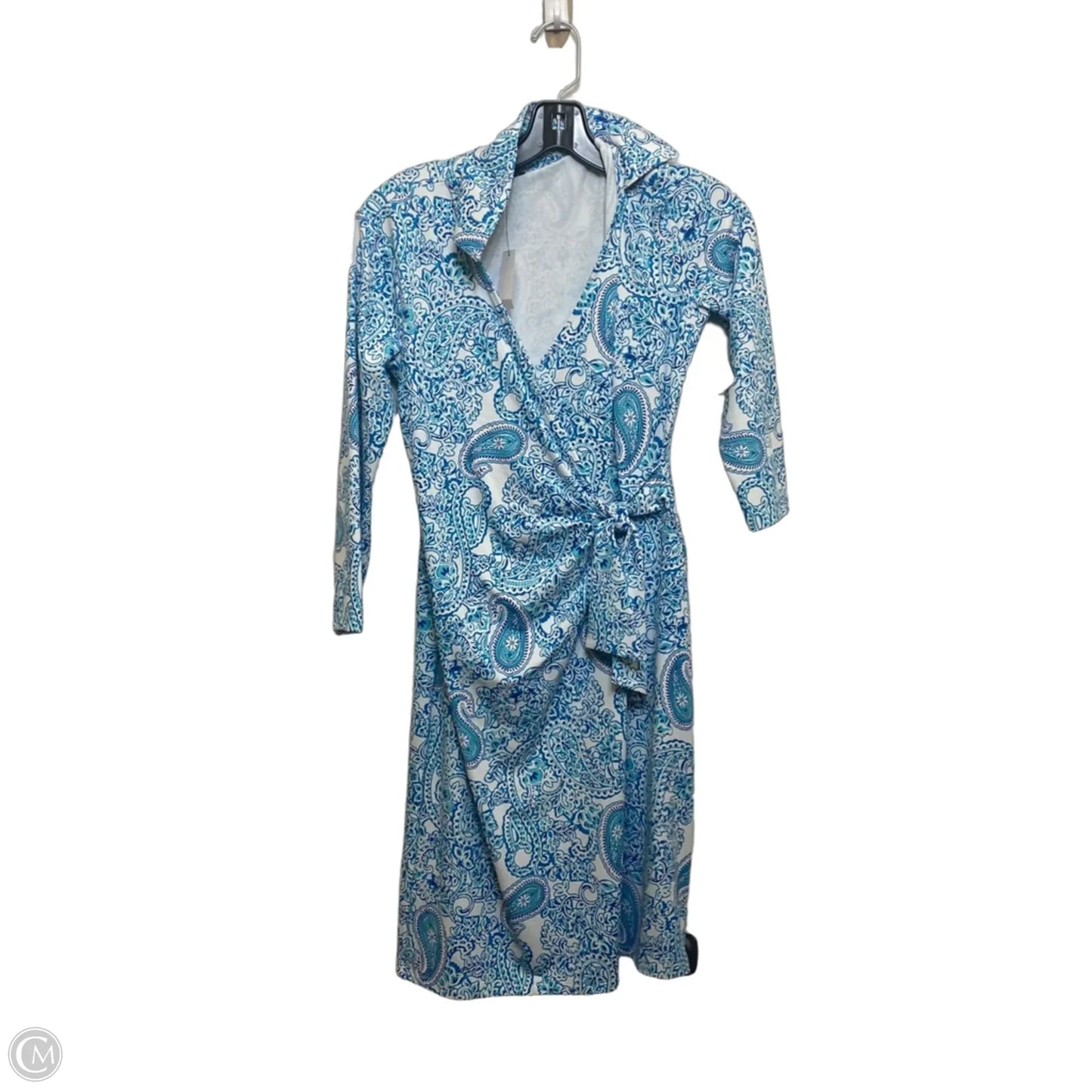 Dress Casual Short By Talbots In Blue & White, Size: Sp